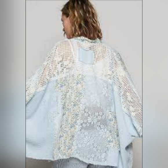 POL Floral Lace Kimono Size Large NWOTs - Picture 3 of 14